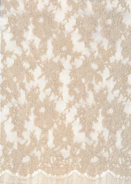 SPARKLE FRENCH LACE - 90cm ANT ROSE